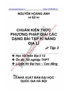 Đề cương ôn thi THPT quốc gia môn Địa lý lớp 12 - Phần 3