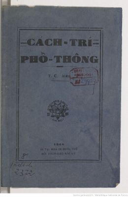 Cách Trí Phổ Thông [PDF] (NXB Đuốc Tuệ 1944) - T. C. Biên