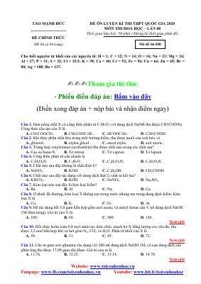 Bộ Công Phá và 200 Đề 2019 có giải chi tiết