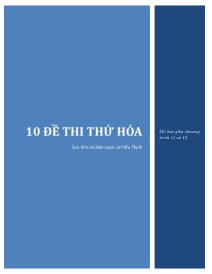 Đề thi thử THPT quốc gia 2020 - 2021 môn Hóa số 78