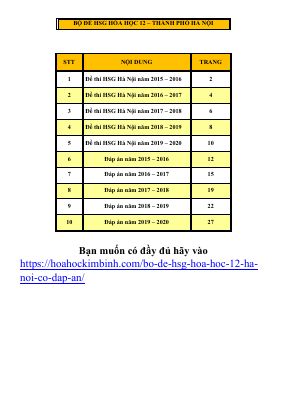 Đề thi thử THPT quốc gia 2020 - 2021 môn Hóa số 92