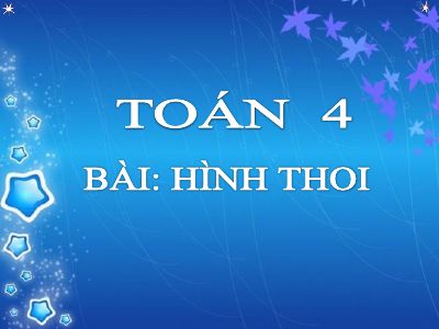 Hình thoi