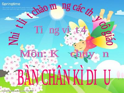bài Kể chuyện - Bàn chân kì diệu