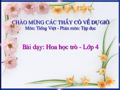 bài Hoa học trò