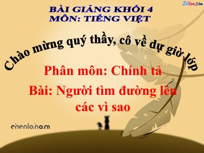 bài Chính tả - Nghe -viết Người tìm đường lên các vì sao, phân biệt l-n, i-iê