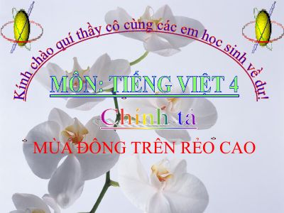 bài Chính tả - Nghe - viết Mùa đông trên rẻo cao, phân biệt l-n