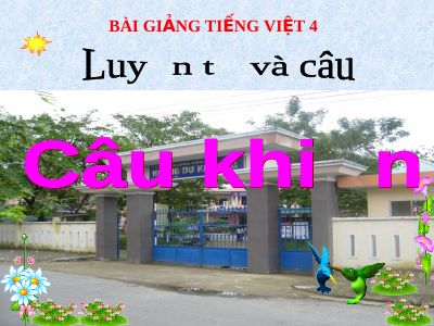 bài Luyện từ và câu - Câu khiến