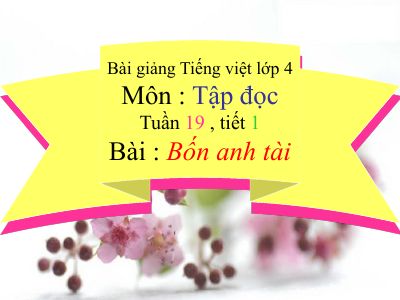 bài Bốn anh tài