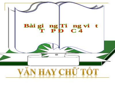 bài Tập đọc - Văn hay chữ tốt
