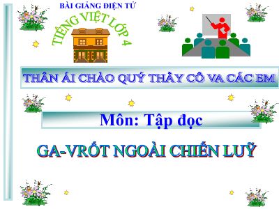 bài Tập đọc - Ga-vrốt ngoài chiến lũy