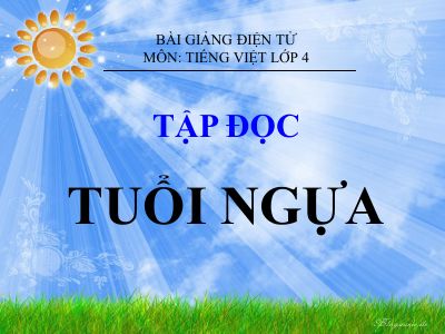 bài Tập đọc - Tuổi Ngựa