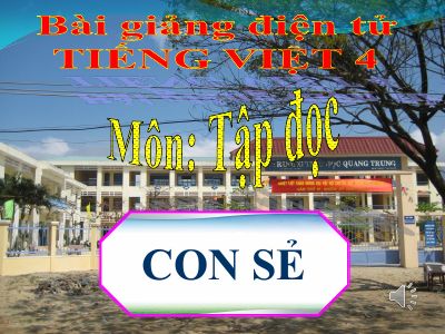 bài Tập đọc - Con sẻ