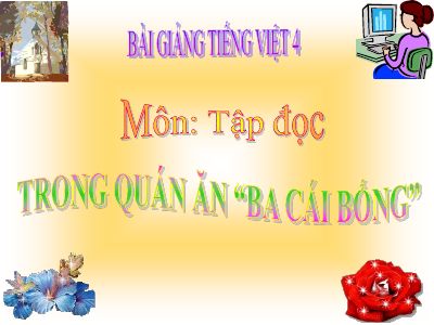 bài Tập đọc - Trong quán ăn Ba cá bống