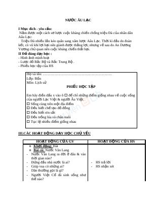 Nước Âu Lạc