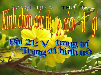 Vẽ trang trí Trang trí hình tròn