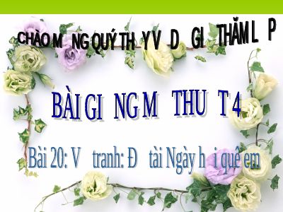 Vẽ tranh Đề tài Ngày hội quê em