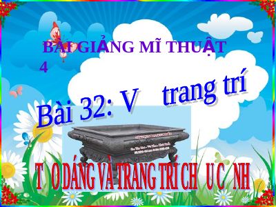 Vẽ trang trí Tạo dáng và trang trí chậu cảnh