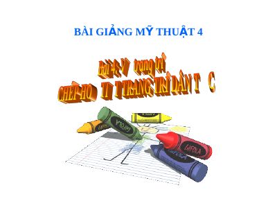 Vẽ trang trí Hoạ tiết trang trí dân tộc