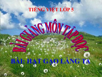 bài Tập đọc - Hạt gạo làng ta