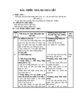 Nước nhà bị chia cắt