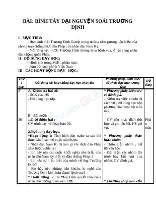 Bình tây đại nguyên soái Trương Định