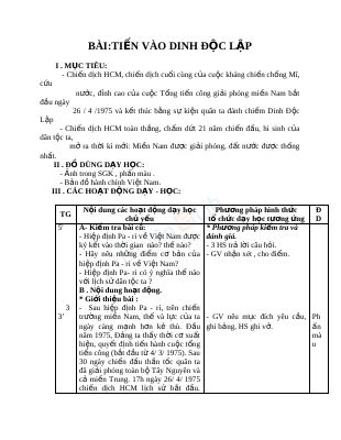Tiến vào dinh Độc Lập