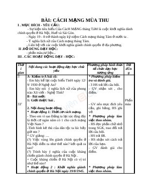 Cách mạng mùa thu