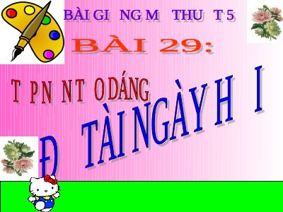 Tập nặn tạo dáng Đề tài Ngày hội