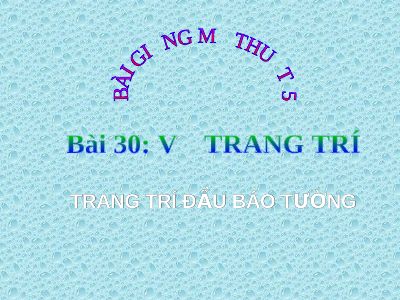 Vẽ trang trí Trang trí đầu báo tường