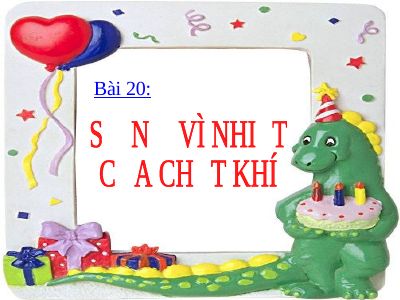 Sự nở vì nhiệt của chất khí