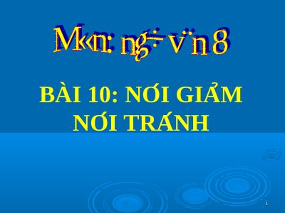 Nói giảm nói tránh