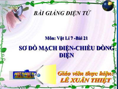 Sơ đồ mạch điện  Chiều dòng điện
