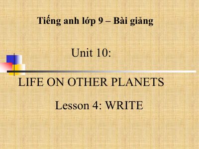 Life on other planets