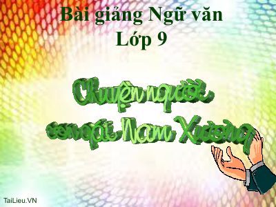 Chuyện người con gái Nam Xương (trích Truyền kì mạn lục)