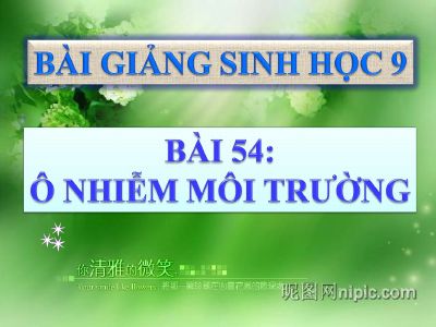 Ôi nhiễm môi trường