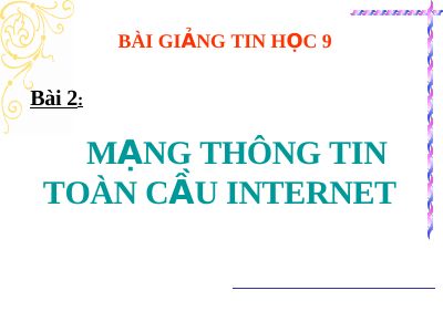 Mạng thông tin toàn cầu Internet