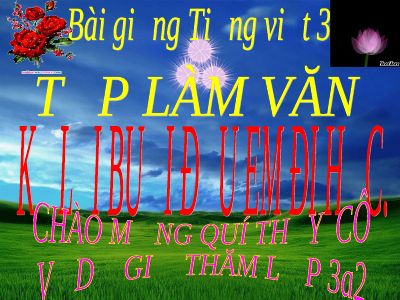 bài Tập làm văn - Kể lại buổi đầu em đi học