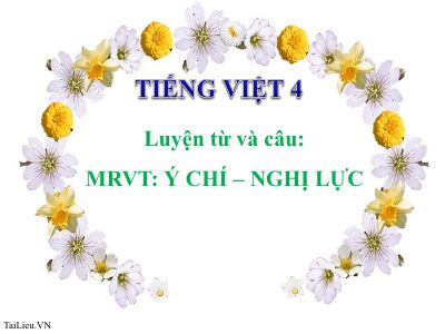 bài Luyện từ và câu - Tính từ (TT)