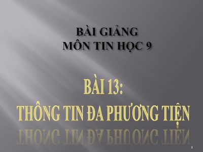 Thông tin đa phương tiện