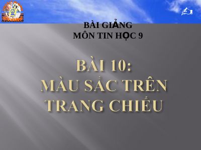 Màu sắc trên trang chiếu