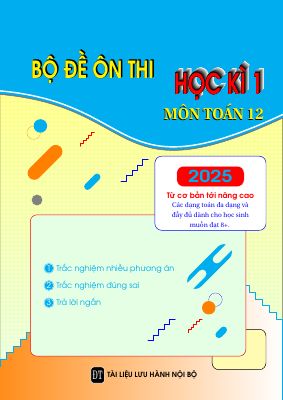 Bộ đề ôn thi cuối học kì 1 môn Toán 12 - Ngô Đức Tài