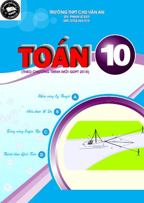 Tài liệu học tập môn Toán lớp 10 theo chương trình Giáo dục Phổ thông 2018