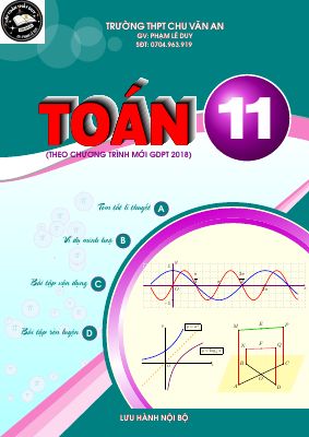 Tài liệu học tập môn Toán lớp 11 theo chương trình Giáo dục Phổ thông 2018