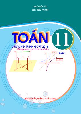 Chuyên đề môn Toán 11 chương trình GDPT 2018 - Ngô Đức Tài (tập 1)