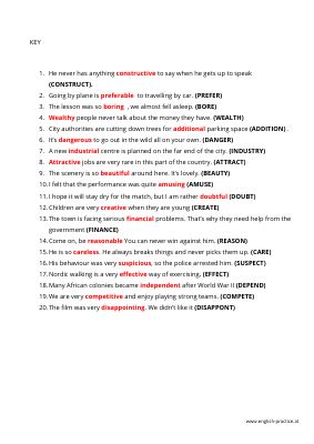 240 câu Word form dành cho học sinh giỏi Tiếng Anh 9 THCS có đáp án  Mã A868261
