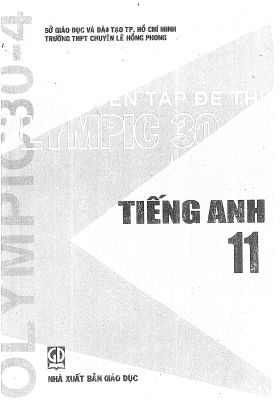 Tuyển tập đề thi Olympic 30 tháng 4 Tiếng Anh 11 năm 2004 Mã A913973