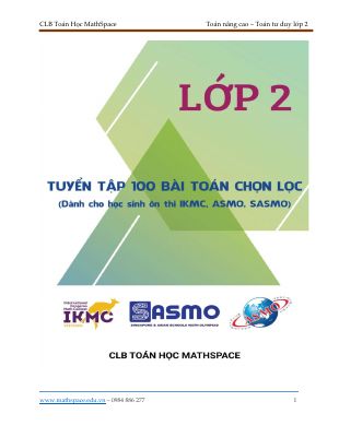 100 bài toán chọn lọc lớp 2