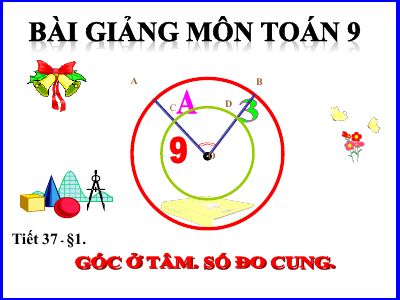 Góc ở tâm - Số đo cung