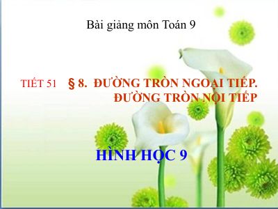 Đường tròn ngoại tiếp-Đường tròn nội tiếp