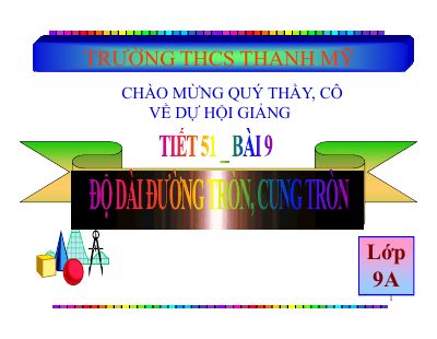 Độ dài đường tròn, cung tròn
